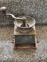 Vintage Antique Hand Crank Coffee Grinder Mill Cast Metal Rustic Collectable