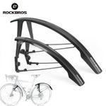 ROCKBROS Adjustable Bike Mudguards Set No-Tool Quick Release MTB Mud Guards 