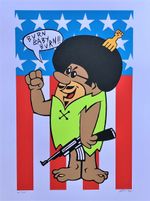 Barney X Art Print Signed Artist Proof Frank Kozik
