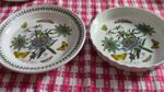 Portmeirion botanic garden passion flower serving dish and large flan dish