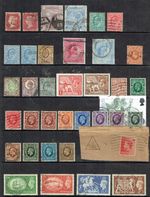 GREAT BRITAIN MIXED COLLNS QV-QEII Hagner page with mainly used ranges - 47183