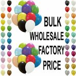 100 LARGE PLAIN 10" BALLOONS BALLONS helium BALLOONS Quality Bday Wedding BALOON