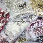 1440pcs SS16 4mm Glass Flatback Rhinestones Non Hotfix for Clothing Crafts Decor