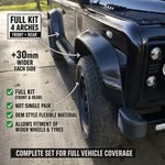 Land Rover Defender Wide Wheel Arch FULL KIT +30mm Front & Rear Set DA1978 DA197