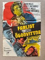 1959 Original Movie Poster Tiger Bay Lee Thompson Hayley Mills Horst Buchholz