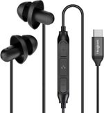 Hearprotek Sleep Headphones, Noise Cancelling Earbuds with Microphone, USB C... 