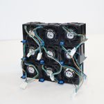 Lot of 9x Dell FFB0412UHN Cooling Fans – 12V 0.75A, w/ Linkable Case