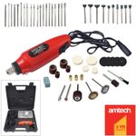 Mini Rotary Hobby Drill Grinder Tool + Bits + Case - 60pc - 3 Year Warranty
