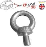 M6 M8 M10 M12 M16 M20 GALVANISED LIFTING EYE BOLT NUT GALVANIC ZINC MALE METRIC 
