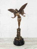 Bronze Fairy Sculpture Thumbelina Butterfly Angel Bronze Figure Marble Art Large