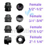 BSP Female Socket and Reducing Self seal PP/Black Plastic Pipe Fitting watering
