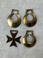 4 Vintage Horse Brasses - 2 Different types