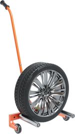 Tire Dolly Wheel Dolly Car Truck Tire Wheel Dolly Heavy Duty Cart 350lbs Orange