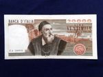 1975 Italy rare Banknote 20000 Lire VF / BB TIZIANO  Pick 104