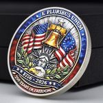 US 250th Anniversary Medal 1776-2026 Eagle Liberty Bell Patriotic Challenge Coin