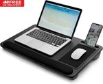 Portable Laptop Lap Desk Tray Cushion Lightweight Stand Mouse Pad Wrist Rest UK