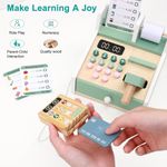 Kids Pretend Play Toy Till Cash Register with Scanner, Card&Cards Reader,Coin...