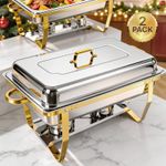 2/4/6/8 Pack 9L Chafing Dish Buffet Set Stainless Steel Rectangular Food Warmer