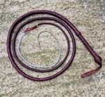 8 Feet Long whiskey 12 Plait Genuine Heavy Duty  Cowhide leather Bullwhip 