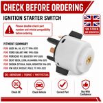 4B0905849 Front Engine Ignition Starter Switch For Porsche Boxster 986 99-04 UK