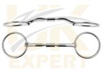 Uk Expert Loose Ring Comfort Barrel Myler Bits, Horse Riding Snaffle Action Bits