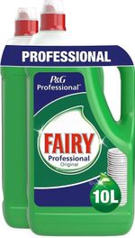 2 x 5 Litre Fairy Original Professional Washing Up Liquid Detergent Manual