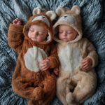 Lifelike Reborn-Baby Dolls Twins Boy 20Inch Reborn Dolls Newborn with Cloth Body