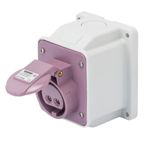 GEWISS GW62465 - 10° ANGLED SURF MOUNT SOCKET OUTLET IP44 2P 16A 20-25V 50-60HZ