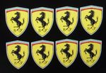 ferrari logo stickers  8 Small 40mmx53mm