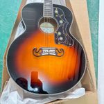 Hollow Body Sunburst EQ  Sunburst  Acoustic J200 VS Guitar Spruce Top