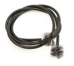 Trombone Cleaning Snake & Brush - Vinyl/Rubber Coated - Gentle Bristles - 110cm