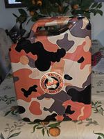2 Litre Petrol / Diesel Container.  Not Your Usual Green. Camouflage Colours.