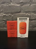 Fussy Road Trip Refillable Natural Deodorant & 3 Refills Brand New