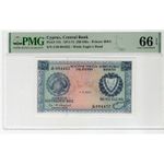 CYPRUS 250 MILS 1973 BANKNOTE PMG 66 EPQ P41b