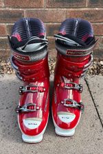 Rossignol Radical R12 Ski Boots Mondo 28.5 328mm Red Flex 80/90 with bag
