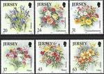1998 Jersey Sg 874/879 Seasonal Flowers (1st series) Autumn MNH