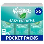 ® Easy Breathe Travel Pocket Tissues Natural Menthol and Eucalyptus 6 Pocket