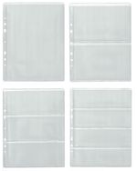 Pages for banknote album, dividers - BIG CHOOSE - Four type sleeves 1, 2, 3, 4