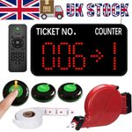 Queue Calling System for Multiple Counters|Call Buttons+Display+Ticket Dispenser