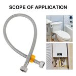 Stainless Steel Braided Tap Connector Hose 1/2in Flexible Water Supply Pipe