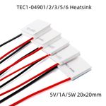 Heatsink Thermoelectric Peltier Cooler 5V/1A/5W 20x20mm TEC1-04901/2/3/5/6