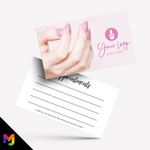 Custom Appointment Card Printing | Nail Artist Beauty Therapist Business 01