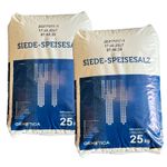 2 x 25 KG PDV SALT - FOOD GRADE 25 KG BAGS £15.47 per bag INC DELIVERY