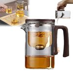 Glass Teapot Magnetic Filtration Separation Teapot Automatic Tea Pot  Office