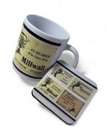 MILLWALL-Bushwackers-Retro 80,s hooli calling card set coffee mug & Coaster set