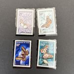 Postage Stamp Set Chad MNH Butterfly/moths 1968