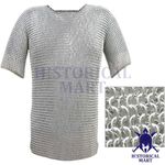 Medieval Aluminum Chainmail Hauberk – Lightweight 10mm Butted Ring Armor Shirt