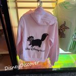 2026 Disney Parks WDW Lucifer Rhinestone Pink Zip Up Hoodie Size M New