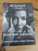 PRISON SANS BARREAUX with Corrine Luchaire & Roger Duchense (Flier)