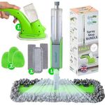 NEST ZEST SPRAY MOP + HAND MOP WASHABLE REUSABLE PADS WOOD HARD FLOORS BUNDLE